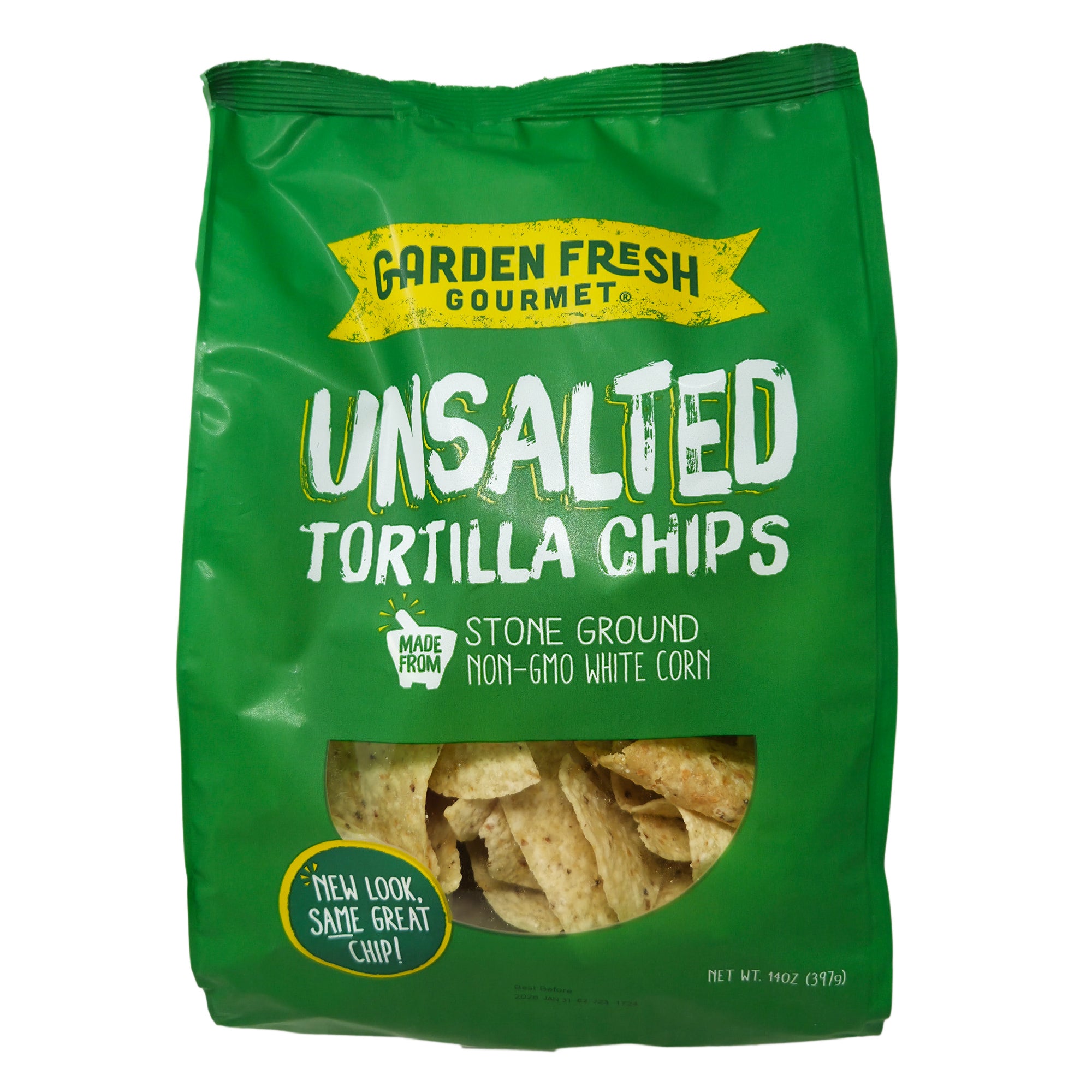 Garden Fresh Gourmet Unsalted Tortilla Chips - 14oz.